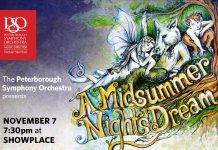 The Peterborough Symphony Orchestra presents "A Midsummer Night's Dream" at Showplace on November 7, featuring the music of Mendelssohn with narration by Linda Kash and a performance by soprano Melody Thomas