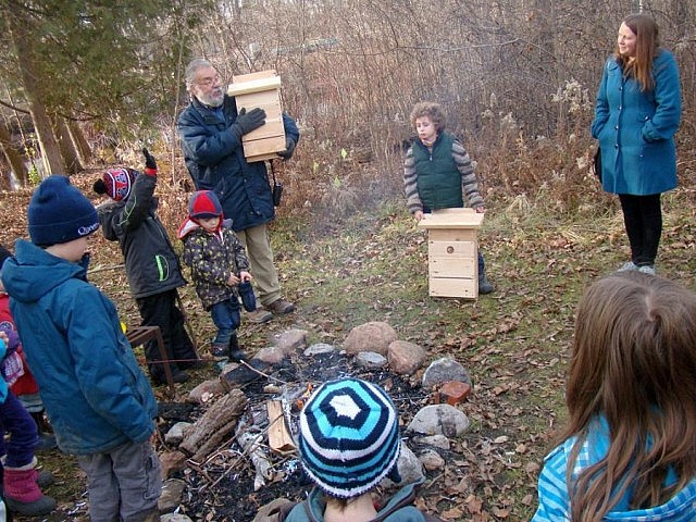 GreenUP Board Member and Peterborough Field Naturalist Martin Parker explains how bat boxes help bats to stay safe and keep warm