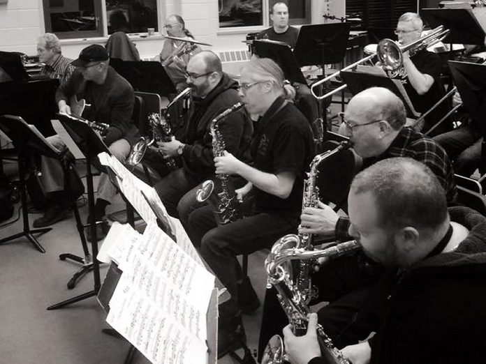 Rehearsals are underway for Art For Awareness's Big Band Christmas fundraiser concert on December 17 and 18 (photo: Geoff Bemrose)