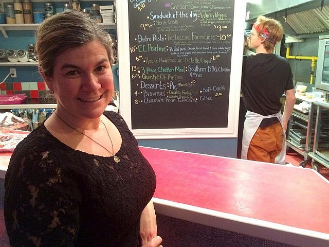 EC Catering owner Emma Cox is happy to be back in the Hunter Street Cafe District (photo: Eva Fisher)