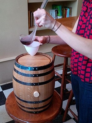 Le Petit Bar experiments with barrel-aged cocktails (photo: Shannon Mak)