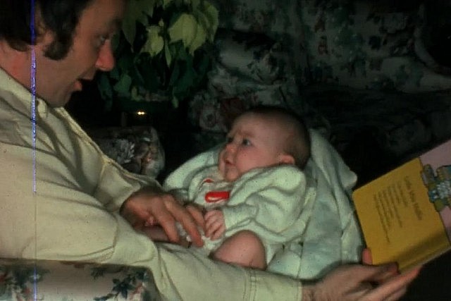 Megan Murphy as a baby with her father Marty 