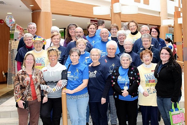 The Lakefield Lightning team, the top fundraising team at last year's Walk for Alzheimer's