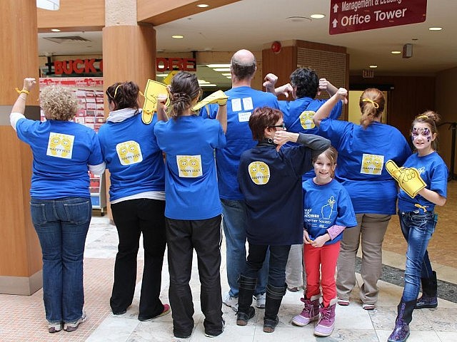 Team Happy Feet, the Alzheimer Society staff team at last year's Walk for Alzheimer's