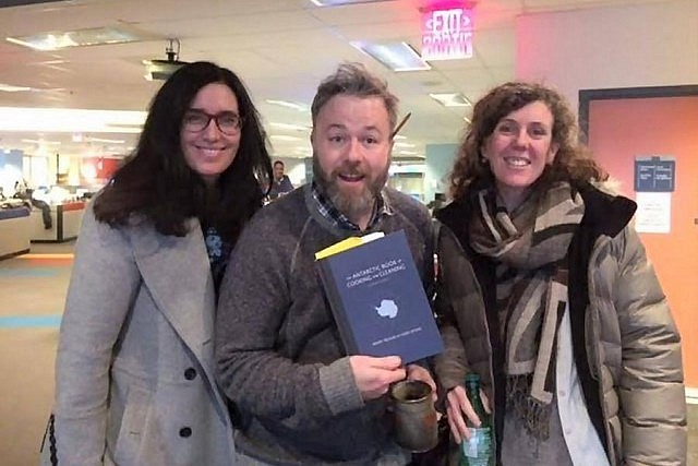 Carol and Wendy with Sean Foley of CBC's Fresh Air (photo: Mary Ito)