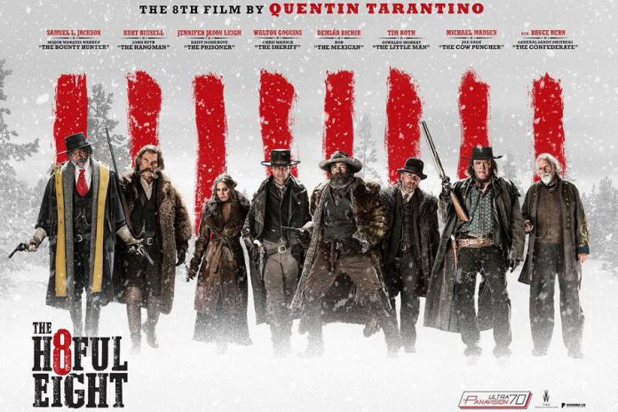 "The Hateful Eight", Quentin Tarantino's eighth film, opened in theatres on December 31, 2015