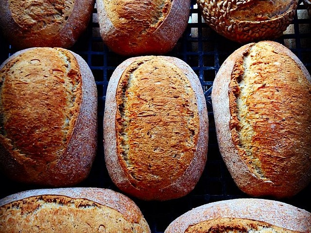 There's still plenty to eat at the Peterborough Farmer's Market every Saturday at Morrow Park, including bread from Hard Winter Bread Company (photo courtesy of Hard Winter Bread Company)