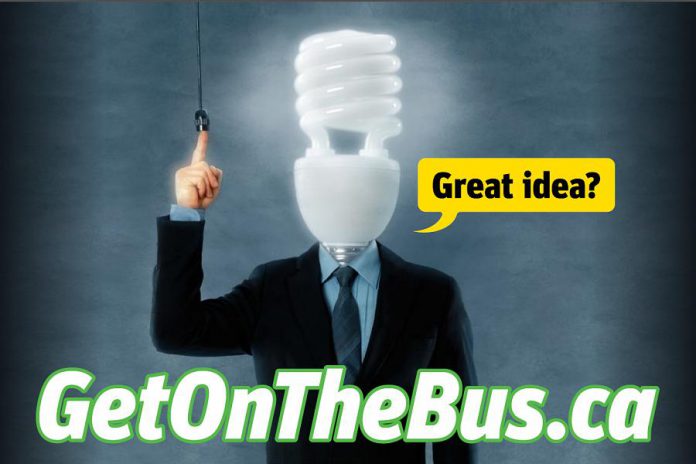 Peterborough Transit's marketing campaign to encourage advertising on city buses (graphic: Peterborough Transit, City of Peterborough)