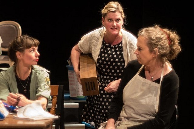 Angela Sorensen, Dani Breau, and Leah Bell (photo: Andy Carroll)