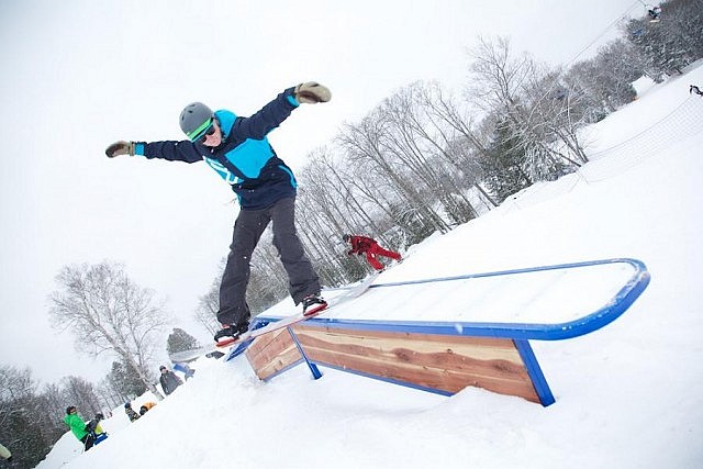 There's something for every member of the family at Sir Sam's: teenage snowboarders enjoy tricks in the terrain park