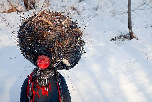 "Dream Catcher 2015" by Meryl McMaster (photo courtesy of Arstpace)