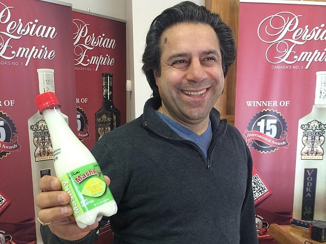 Making yogurt soda is a family tradition for CDC Inc. owner Bruce Khabbazi (photo: Eva Fisher)