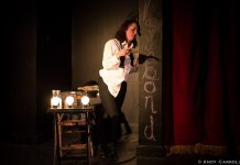 The Theatre on King in downtown Peterborough is transformed into The Vagabond Theatre in Cathy Petch's new show "Mel Malarkey Gets the Bum's Rush"