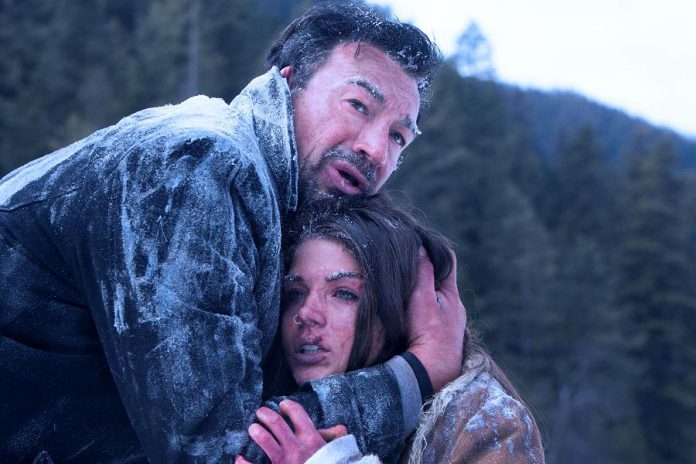 Aleks Paunovic as Lee and Marie Avgeropoulos as Cheryl in the Canadian indie adventure-thriller "Numb", which screens at the Market Hall in Peterborough on March 23 (photo: Jan Kiesser)