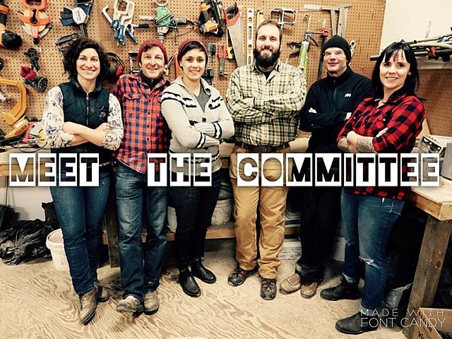 Jen Feigin, Chris Magwood, Tessa Nasca, Dave Hope, Pete Mack, Hillary Manion, and Lindsay Stroud are members of the Peterborough Tool Library committee (photo: Peterborough Tool Library)