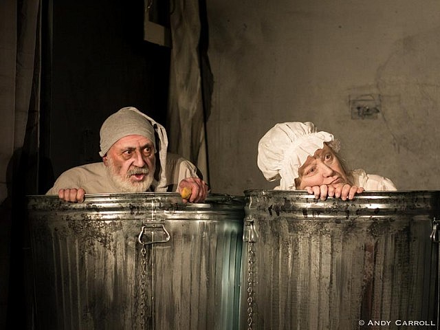 Wyatt Lamoureux and Diane Latchford as Nagg and Nell, two characters who bring a brief moment of sweetness and humour to the play (photo: Andy Carroll)