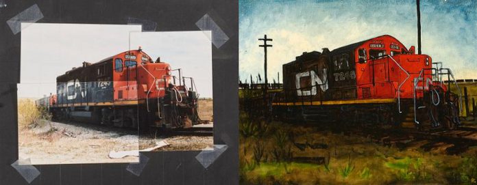 Part of the SPARK Photo Festival, "Photography in the Creative Process" presents Peer Christensen's paintings alongside their photographic origins, allowing viewers into the artist's decision-making process (images courtesy of Peer Christensen)