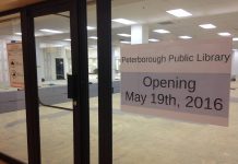 The main branch of the Peterborough Public Library will be located on the lower level of Peterborough Square in downtown Peterborough while renovations are made to the building on Alymer Street (photo: Peterborough Public Library)