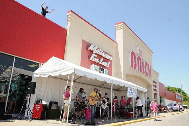 A highlight of this year's event will be a live music showcase on Saturday afternoon outside The Brick, which is donating its time and staff for the fundraiser.