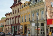 While a portion of King Street in downtown Millbrook undergoes reconstruction, merchants remain open for business (photo courtesy of the Township of Cavan Monaghan)