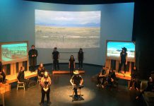 In "The Laramie Project", a play about the 1998 murder of LGBTQ college student Matthew Shepard in Wyoming, 14 Lakefield College School students take on almost 70 different roles (photo: Geoff Bemrose)