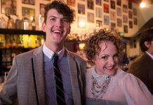 Performer Sarah McNeilly with her partner Spencer Allen at The Sapphire Room in downtown Peterborough. Proceeds from a crowdfunding campaign and two benefit events will help support Sarah, who was diagnosed with breast cancer shortly after her 31st birthday. (Photo courtesy of Andy Carroll).