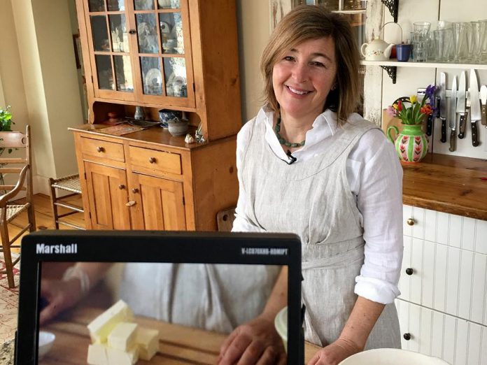 South Pond Farms owner Danielle French demonstrates one of her recipes for a new reality show called "Taste of the Country" on the Makeful channel (photo: Blue Ant Media)