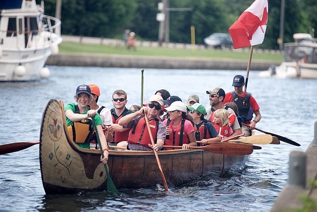 During each tour, experienced guides will share stories of voyageur life and as well as the history of the Peterborough Lift Lock (photo courtesy of Canadian Canoe Museum)