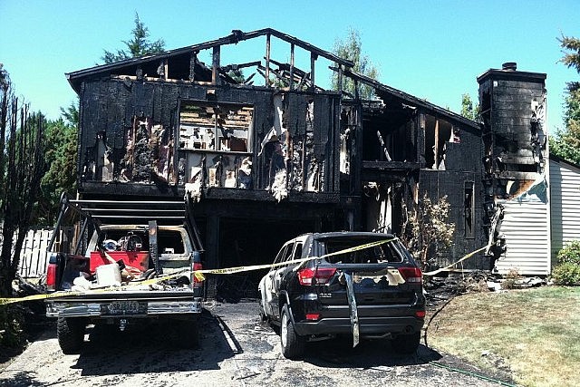 This home near Portland in Oregon was damaged by a fire caused by careless use of fireworks (photo: Tualatin Valley Fire & Rescue)