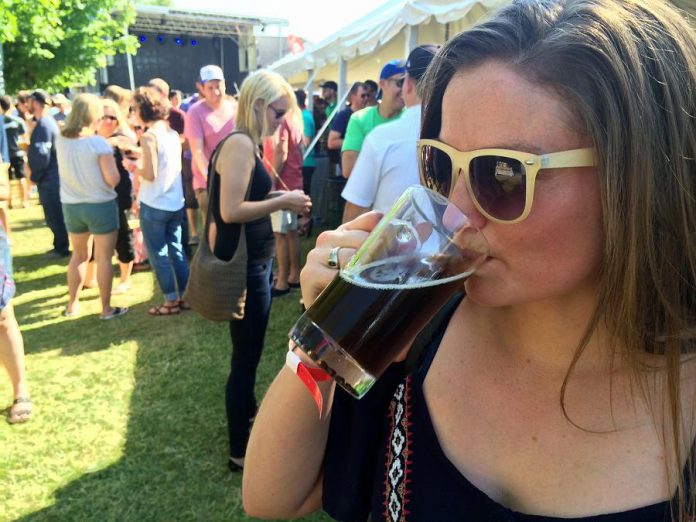 Craft beer fans sampled beverages from 11 Ontario craft breweries and one craft cidery at the Kawartha Craft Beer Festival in Peterborough on June 10 and 11 (photo: Eva Fisher)