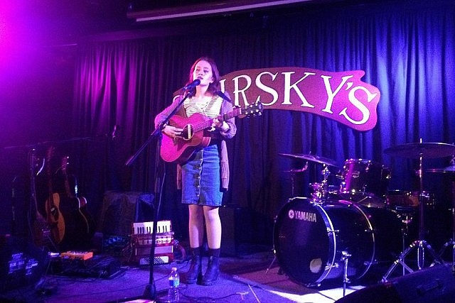 We played with young Emma Peckford at Swirsky's in Corner Brook, a great songwriter who's still in high school.