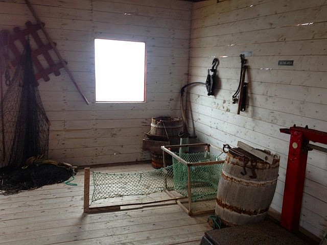 A reproduction of a fishing hut in Grates Cove.