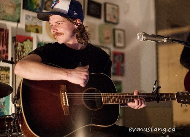 Local musician Nick Procyshyn,  Peterborough Folk Festival's 2016 Emerging Artist, will open for Bahamas at the kick-off concert (Photo: Esther Vincent, evmustang.ca)