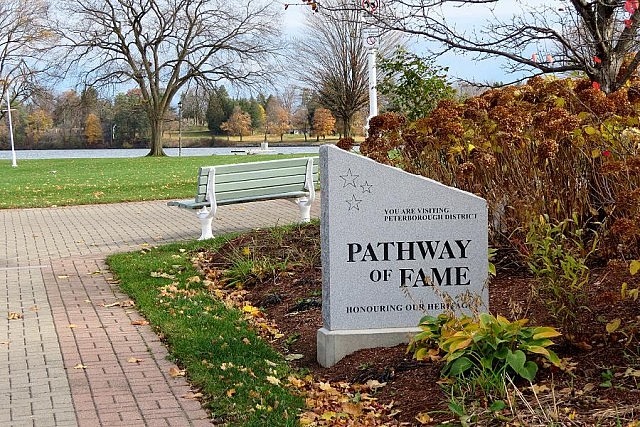 The Peterborough and District Pathway of Fame is located in Del Crary Park in downtown Peterborough (photo: IEEE Canada)