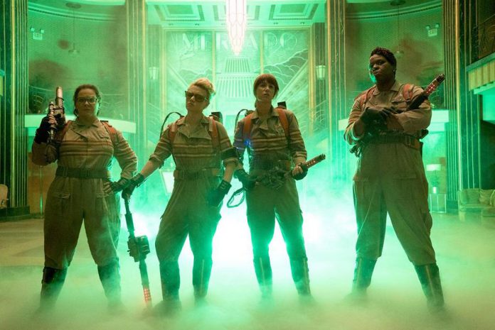 Melissa McCarthy, Kristen Wiig, Kate McKinnon, and Leslie Jones are the all-female Ghostbusters team in this remake of the iconic '80s film in theatres now