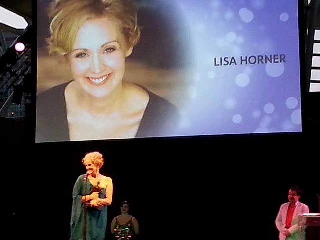 Toronto-based actress Lisa Horner, who stars in Globus Theatre's production of Buying the Moose, recently won Outstanding Female Performance at the prestigious Dora theatre awards for her portrayal of both mother and daughter Big Edie and Little Edie in Acting Up Stage Company's Grey Gardens. She also collected another Dora award for Best Ensemble alongside her cast-mates from Mirvish Production's Kinky Boots. Lisa has previously won a Dora for her role as the Wicked Witch in Mirvish’s Wizard of Oz. (Photo courtesy of Globus Theatre)