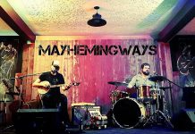 Back home from their cross-Canada tour, Peterborough's fuzz-folk duo Mayhemingways (Benj Rowland and Josh Fewings) are performing at Muddy's Pit BBQ in Keene at 3 p.m. on Sunday, July 31 (photo: Mayhemingways / Facebook)