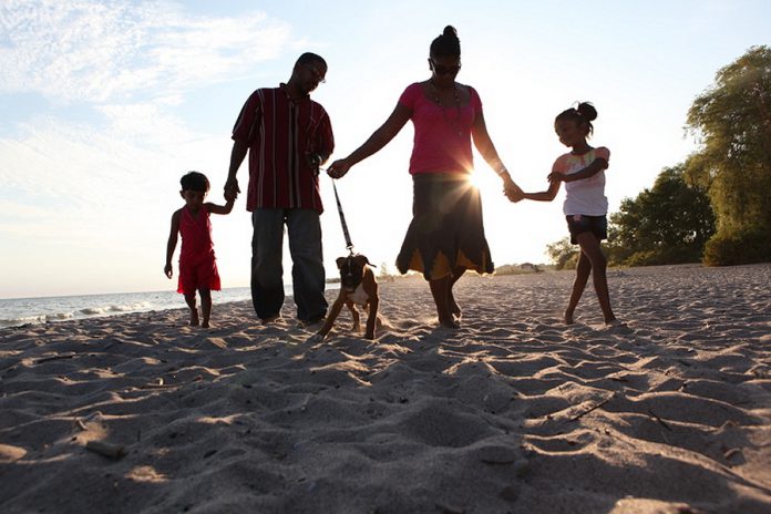 Walking on the beach at Darlington Provincial Park. On Friday, July 15, you can spend a day at one of Ontario's 330 provincial parks for free (photo: Ontario Parks)