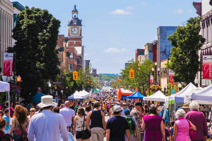 On Saturday, July 16th, Peterborough Pulse will open a car-free route along George Street from Parkhill Road to Sherbrooke Street for jogging, biking, rolling, and strolling (supplied photo)