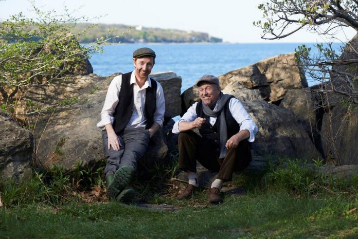 Globus Theatre and The Irish Stage Company present Stephen Farrell and Mark Whalen in "Stones in His Pockets" at Lakefield Arts Barn in Bobcaygeon until August 20 (photo: The Irish Stage Company)