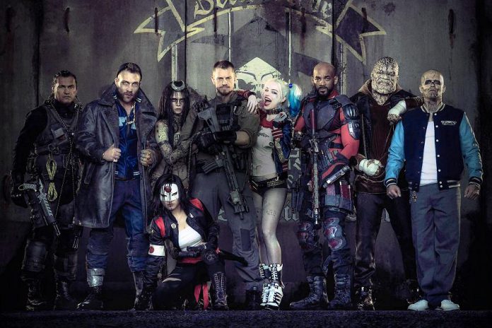 The U.S. government recruits a team of dangerous incarcerated supervillains for a top-secret mission, with Adam Beach as Slipknot, Ian Courtney as Boomerang, Cara Delevingne as Enchantress, Karen Fukuhara as Katana, Joel Kinnamen as Rick Flag, Margot Robbie as Harley Quinn, Will Smith as Deadshot, Adewale Akinnuoye-Agbaje as Killer Croc, and Jay Hernandez as Diablo