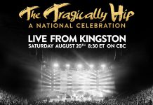 CBC is broadcasting The Tragically Hip's final concert live from Kingston on Saturday, August 20th, at 8:30 p.m. and several locations in The Kawarthas are hosting public viewing parties