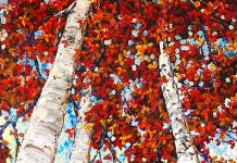 October is the month for painting in the Kawarthas. This colourful piece is by painter Maya Eventov, who will be showing work at Gallery on the Lake's upcoming Thanksgiving show and sale. (Photo: Gallery on the Lake)