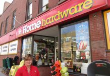 Valerie Hubbeard, manager of Kingan Home Hardware in downtown Peterborough, received rebates for energy-efficient upgrades that have helped the business to save 70,000 kilowatt hours, about the same amount of energy consumed by six Canadian homes in a year (photo: Peterborough Distribution Inc.)