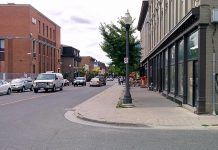 Hunter Street Books, author Michelle Berry's new bookstore scheduled to open in early November, will be located at the corner of Hunter and Chamber St. just west of George St. in downtown Peterborough (photo: kawarthaNOW