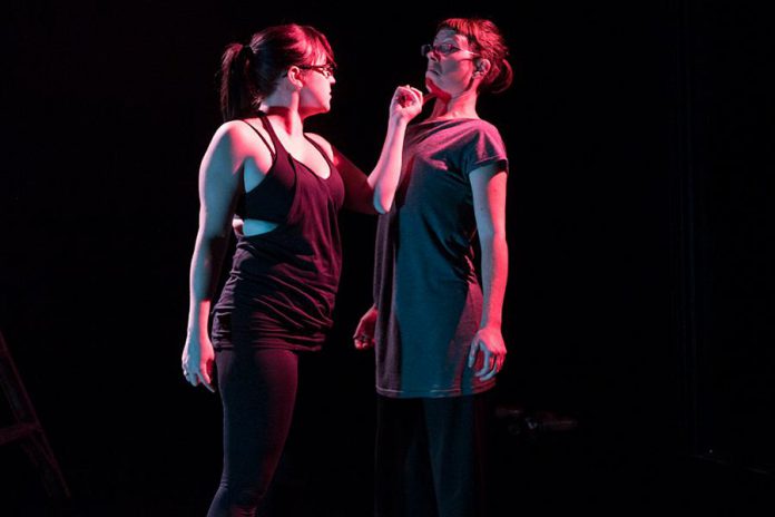 Elizabeth Moody and Robyn Smith in Insurrection, playing September 8 to 10 at The Theatre on King (photo: Andy Carroll)