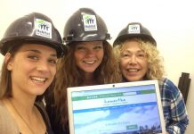 Habitat for Humanity gets into the #WealthofChoice selfie spirit for the Kawartha Chamber of Commerce and Tourism's $1,000 contest. Posting a selfie with the new website will get you an extra contest entry. (Photo: Habitat for Humanity Peterborough and District)