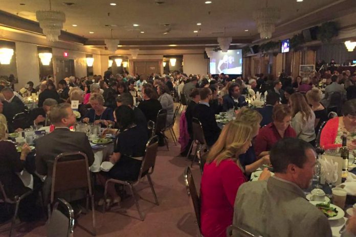 The sold-out 2016 Peterborough Business Excellence Awards took place at The Trentwinds International Centre on October 19 (photo: Peterborough Chamber of Commerce/ Twitter)