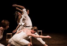 A scene from choreographer Marie-Josée Chartier's petite danses, which sees its world premiere October 29 and 30 at the Market Hall in Peterborough (photo: Ed Hanley)