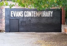 The new gallery space at Evans Contemporary is located in the Bankers Common, the courtyard of the Commerce Building on Water Street in downtown Peterborough (photo courtesy of Evans Contemporary)